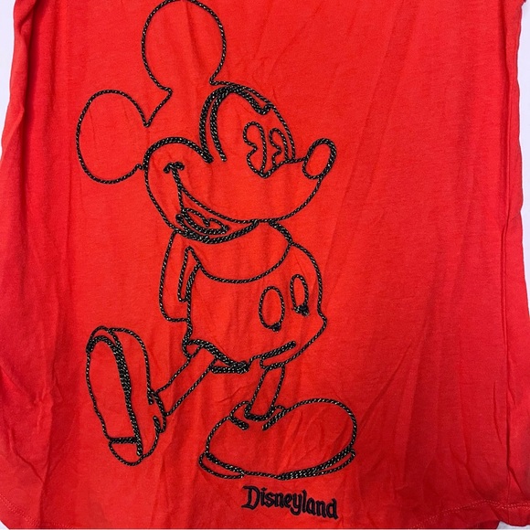 Disney Parks Disneyland Red Mickey Mouse Womens Tank Top XS Sleeveless - Picture 3 of 8